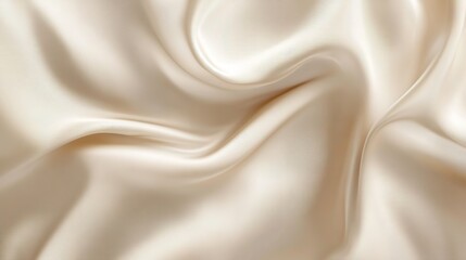 Cream Silk Fabric Texture Background