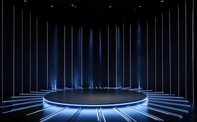 Wall Mural - stage with spotlight
