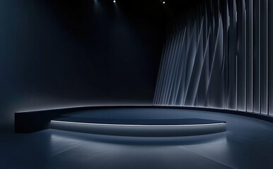 Wall Mural - stage with spotlight
