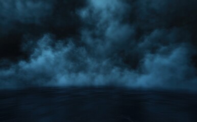 Wall Mural - storm clouds over the sea
