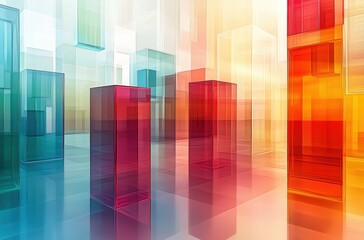 Wall Mural - abstract colorful background