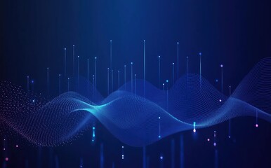 Wall Mural - abstract blue background