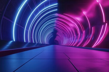 Wall Mural - trails in the tunnel