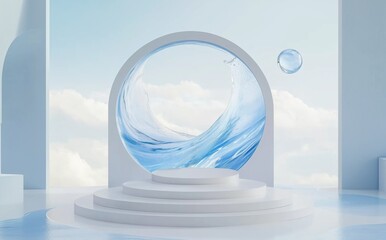 Wall Mural - blue sky and clouds

