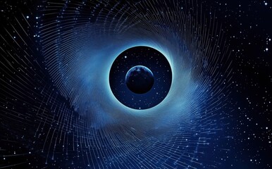 Wall Mural - eye in binary code
