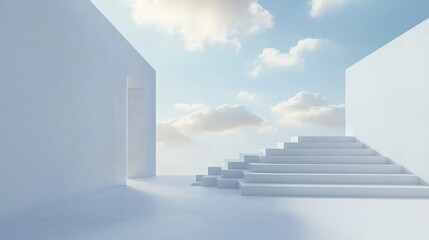 Wall Mural - stairway to sky