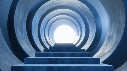 Wall Mural - columns in the blue