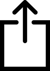 Poster - Share Outline icon. Arrow symbol. Reply send forward button connection sign isolated on transparent background. Share Link Button for Social Media Silhouette. Share Link for Web Site. Send Data Sign.