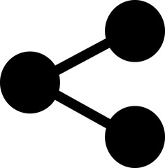 Poster - Share flat icon. Arrow symbol. Reply send forward button connection sign isolated on transparent background. Share Link Button for Social Media Silhouette. Share Link for Web Site. Send Data Sign.