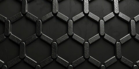 Aufkleber - Black and white image of a grid of squares