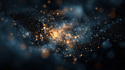 Wall Mural - abstract cosmic dust and light pattern