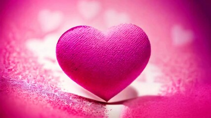 Wall Mural - Animation Card with a heart for Valentine's Day, Mother's Day or Women's Day