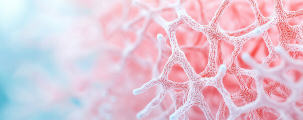 Aufkleber - A close-up view of a microscopic structure showing intricate patterns and textures.