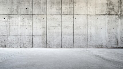 Poster - Grey Concrete Wall and Floor Architectural Background