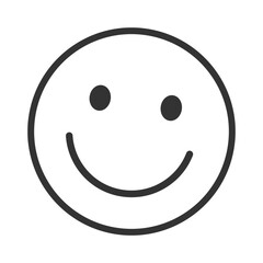 Wall Mural - Smiling face emoji. Smile face icon