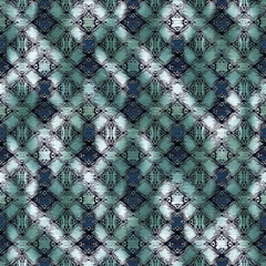 Poster - Fancy fabric linen, blended with washed coat surface tile jacquard texture digital printing pattern design. Yarns for sports style. 