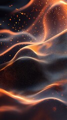 Poster - Colorful waves of light create a mesmerizing abstract pattern in a digital artwork