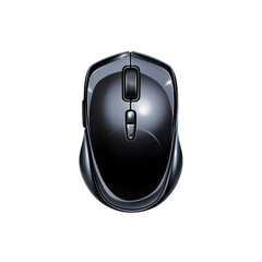 Poster - Wireless computer mouse with sleek design and ergonomic shape isolated on transparent background