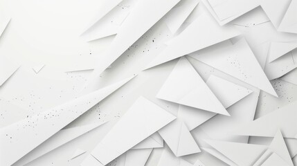 Wall Mural - abstract white triangular pattern