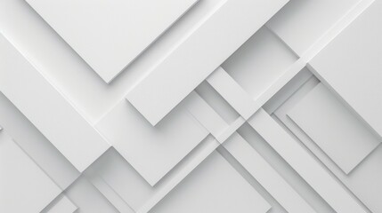 Wall Mural - abstract white geometric pattern