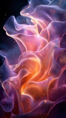 Poster - Swirling abstract patterns create a captivating visual display full of vibrant colors and textures in a cosmic space setting