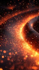 Poster - flames of energy swirl in a mesmerizing display of light and color during a cosmic event