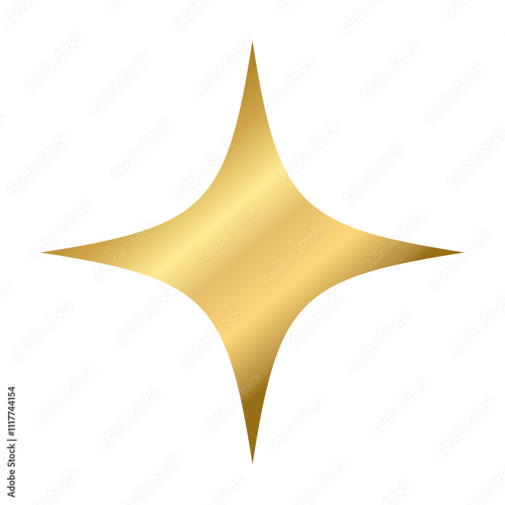 Shining golden star emoji.3d style gold star icon,twinkle social media ...