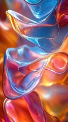 Poster - abstract swirling patterns in vibrant colors create a dynamic visual experience