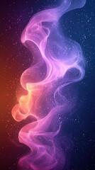 Poster - Swirling cosmic colors create a mystical atmosphere in the night sky