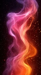 Poster - Vibrant abstract swirl of colorful light against a dark background creating a mesmerizing visual effect