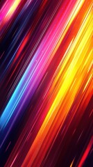 Poster - vibrant abstract lines create a dynamic and colorful background for creative design