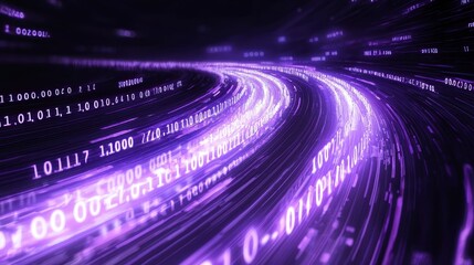 Poster - Dynamic Flow of Illuminated Binary Code in a Streaming Digital Environment