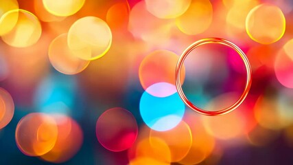 Poster - Colorful Abstract Background with Blurry Bokeh Effect in Vibrant Hues for Artistic Projects