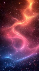 Poster - Colorful cosmic swirl of stardust and nebulae creating a mesmerizing spectacle in deep space