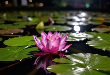 Poster - pink water lily