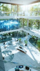 Poster - Enhancing global remote collaboration with holographic technology in a modern workspace environment a futuristic perspective