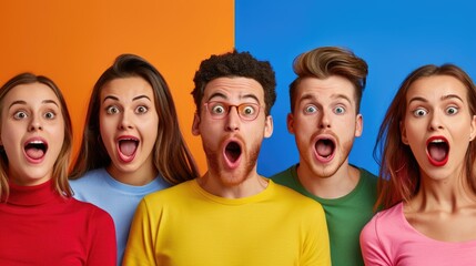 Poster - A group of people standing together, perfect for representing teamwork, unity or social events