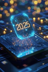 Poster - Futuristic Digital Concept for the Year 2025