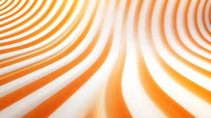 Poster - Abstract patterns of orange and white stripes creating a sense of movement and flow