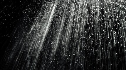 Poster - Abstract Rain Streams Rendered with Precise Detail and Gigapixel Quality for Visual Impact