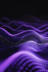 Poster - Close-up shot of a wavy purple light