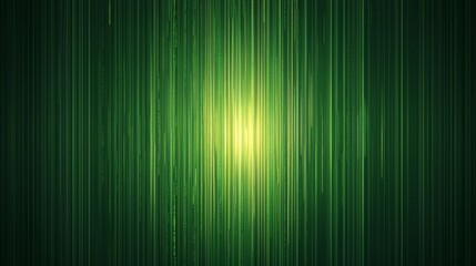 Poster - Abstract green gradient with vertical lines and light glow.