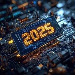 Poster - Futuristic Technology Concept for the Year 2025