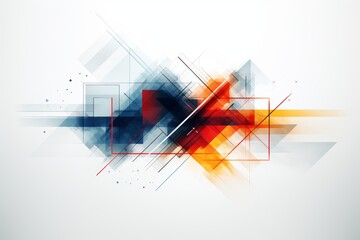 Poster - Vibrant abstract geometry  a dynamic blend of shapes and patterns for modern design aesthetics