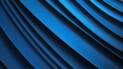 Poster - Elegant Blue Waves of Light Fabric Draping in Soft Gradients and Textures for Background Use