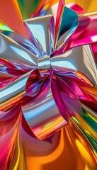 Poster - vibrant and dynamic abstract holiday gift featuring a colorful and visually striking design