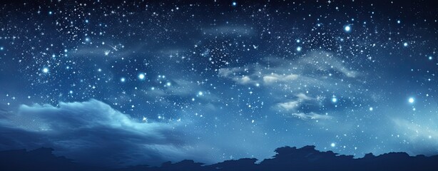 Wall Mural - stars in the milky way and sky filled with stars.