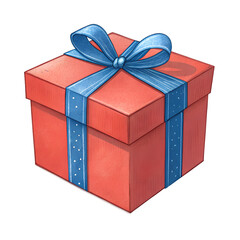 Wall Mural - red gift box