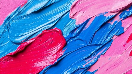 Poster - Colorful abstract patterns featuring green, blue, red, and black hues.