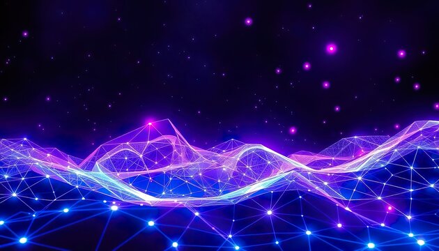 Neon Nexus The Fusion of Crystals, Data, and Infinite Innovation